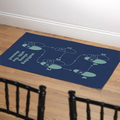 Waltzing Along Personalized Throw Rug